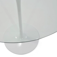 Stůl Tulip skleněný stůl 90 cm | Moderní a elegantní | Mobelarium
