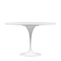 Dining Tulip 120cm Esstisch aus weißem MDF - Mobelarium