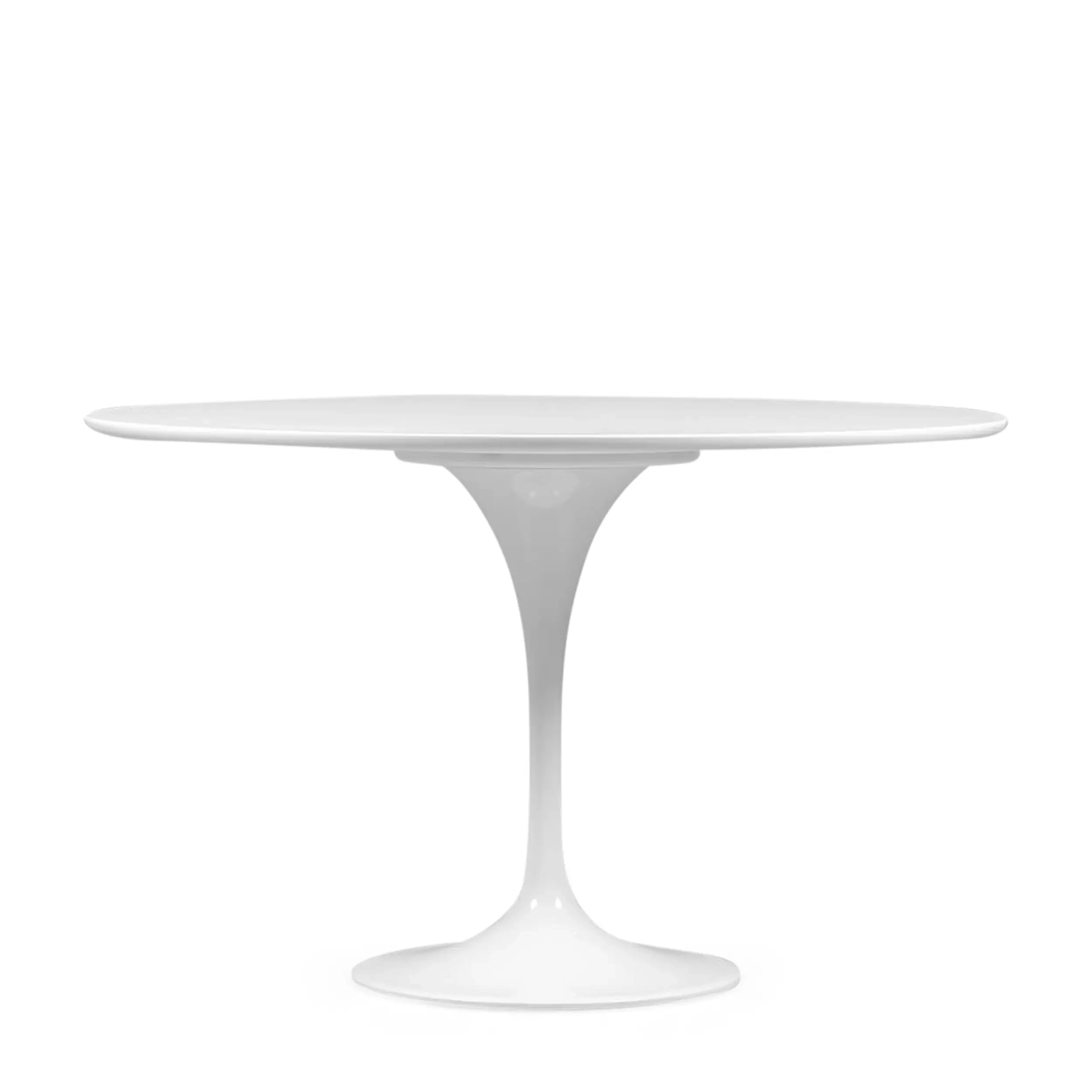 Dining Tulip 120cm Esstisch aus weißem MDF - Mobelarium