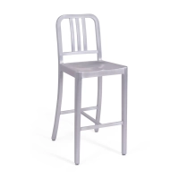 Sgabello Navi Army 66 cm in alluminio | Design industriale elegante