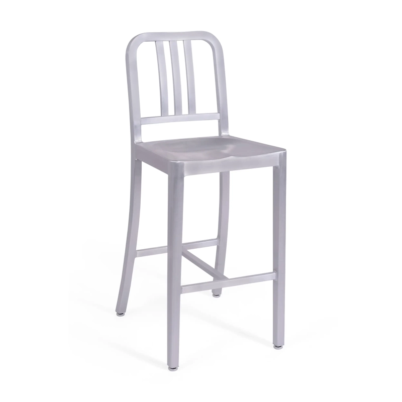 Taburete Navi Army 66 cm de Aluminio | Diseño Industrial y Elegante