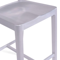 Tabouret Navi Army 66 cm en aluminium | Design industriel élégant