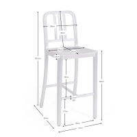 Jakkara Navi Army 66 cm alumiinia | Tyylikäs teollinen muotoilu