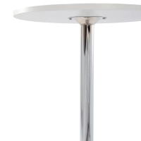 Boom 60 cm high table - Modern table with chrome base for kitchen or bar