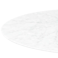 Inspiratie Tulip Eettafel in Carrara Marmer 120cm - Design Meubels