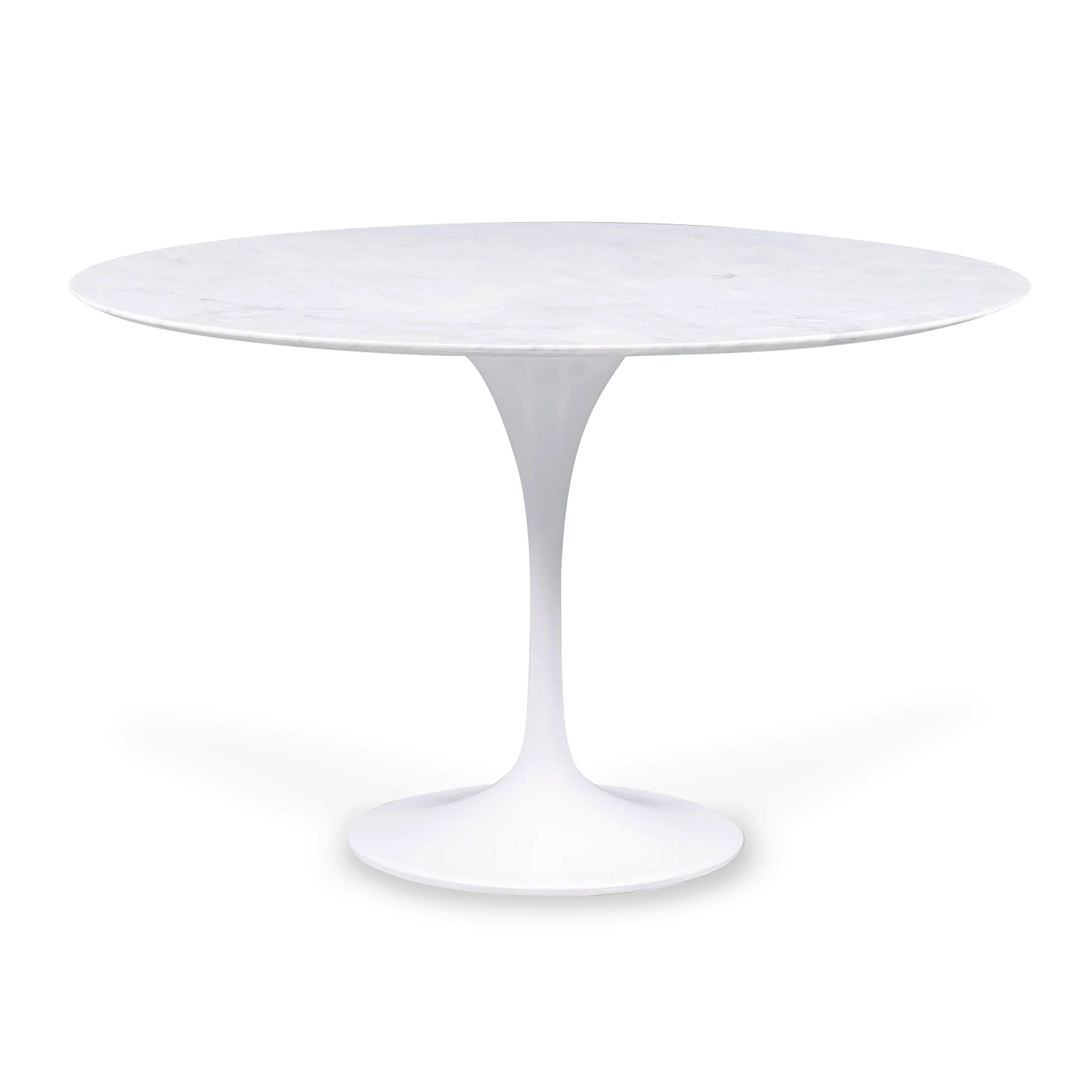 Tulip (120cm) Design Esstisch in Carrara Marmor - Mobelarium