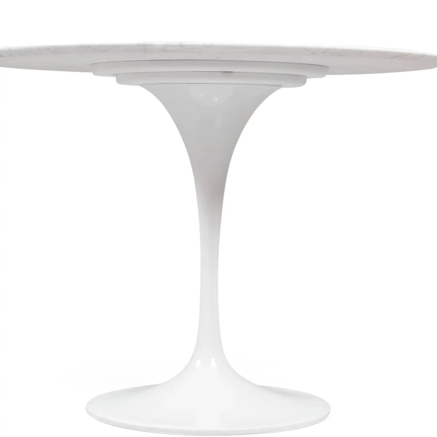 Inspiratie Tulip 100Ø Design Tafel in Carrara Marmer - Meubeldesign