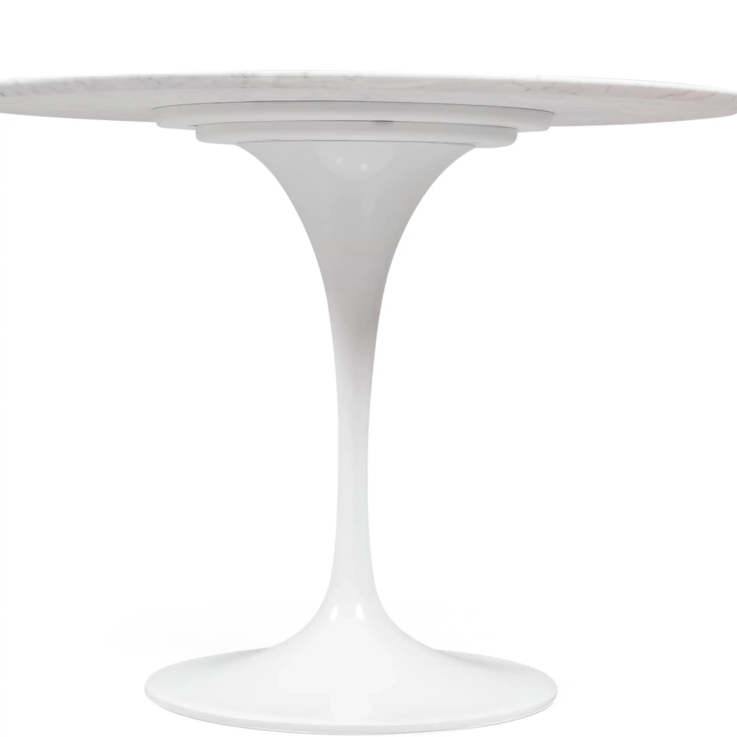 Inspiration Tulip 100Ø Designbord i Carrara Marmor - Möbeldesign