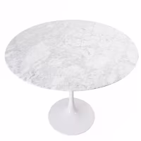 Inspiration Tulip 100Ø Designbord i Carrara Marmor - Möbeldesign