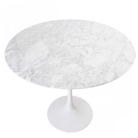 Inspiración Mesa de diseño Tulip 100Ø de Mármol Carrara - Mueble Design