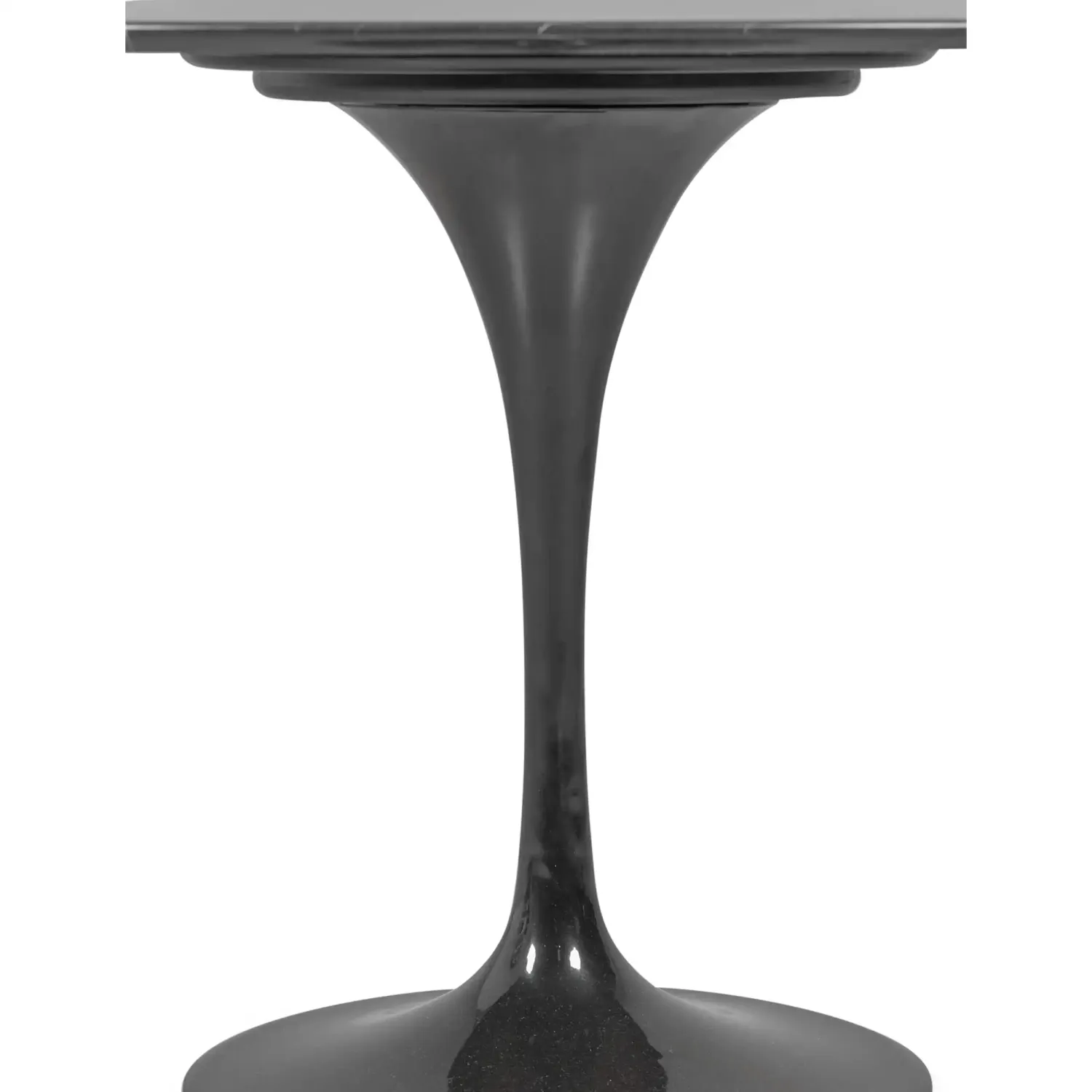 Inspirační tulipánový jídelní stůl v mramoru Marquina - designový nábytek