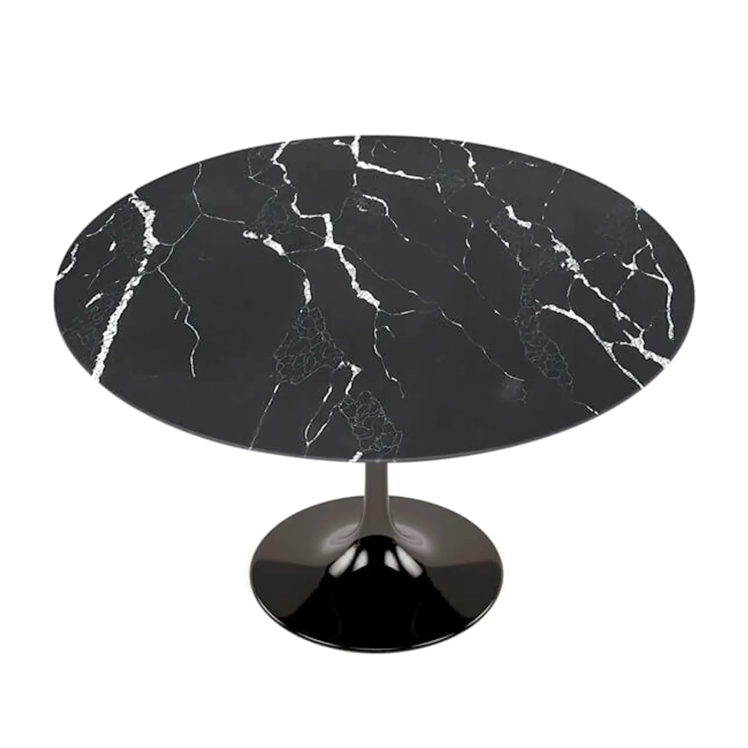 Inspiration Tulip Ruokapöytä Marquina Marmorista - Designhuonekalut