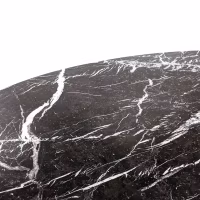 Inspirační tulipánový jídelní stůl v mramoru Marquina - designový nábytek