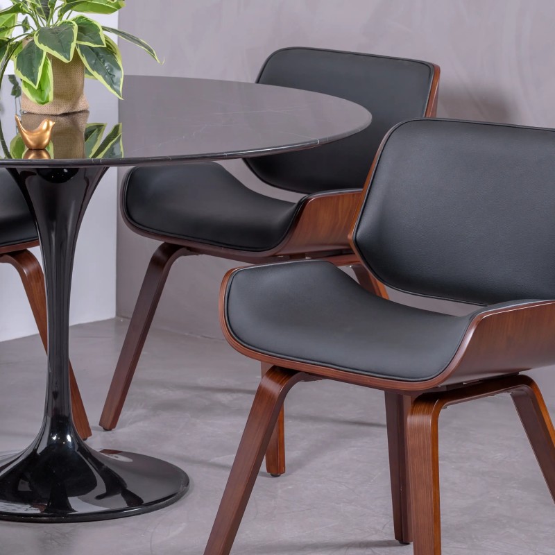 Ispirazione Tavolo design Tulip - in Marmo Marquina - Mobilie Design