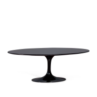 Réplica Mesa coffee Tulip en mármol de Marquina negro