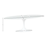 Tavolino Tulip in marmo Marquina- Tavolo in Marmo - Mobilie Design