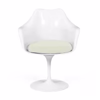 Stuhl Saarinen Tulip Arms mit Baumwollkissen - Designerstühle - Mobelarium