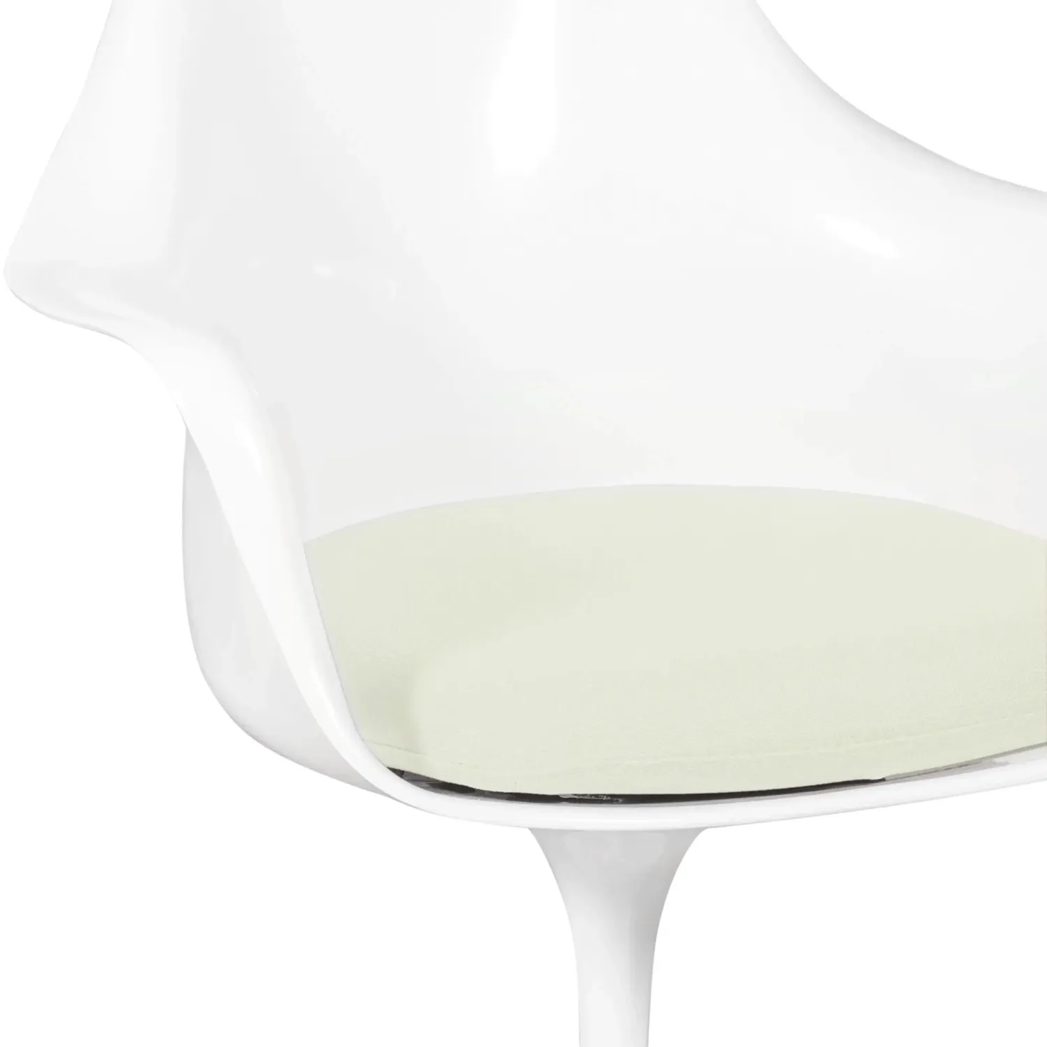 Stuhl Saarinen Tulip Arms mit Baumwollkissen - Designerstühle - Mobelarium