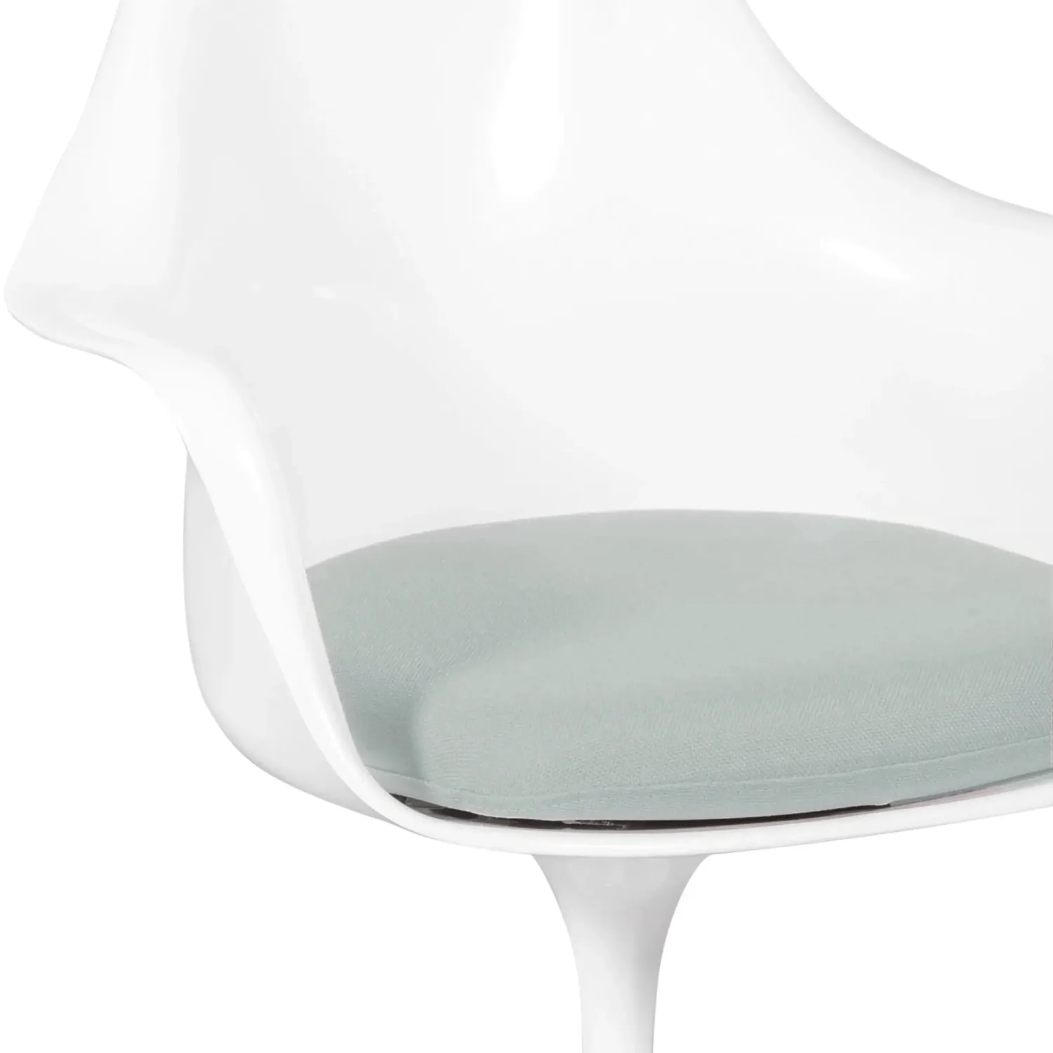 Stuhl Saarinen Tulip Arms mit Baumwollkissen - Designerstühle - Mobelarium