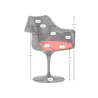 Replica Tulip Arms Chair - Design stoelen - Design meubelen