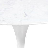 Mesa Oval Tulip 199cm Mármol Carrara | Fabricación Italiana | Diseño Saarinen