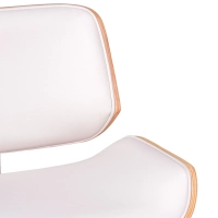 Stol i plywood av lönnträ Nordic med dyna i konstläder | Stil Skandinavien