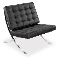 Židle Inspirace Barcelona s koženkovou stupačkou - MuebleDesign