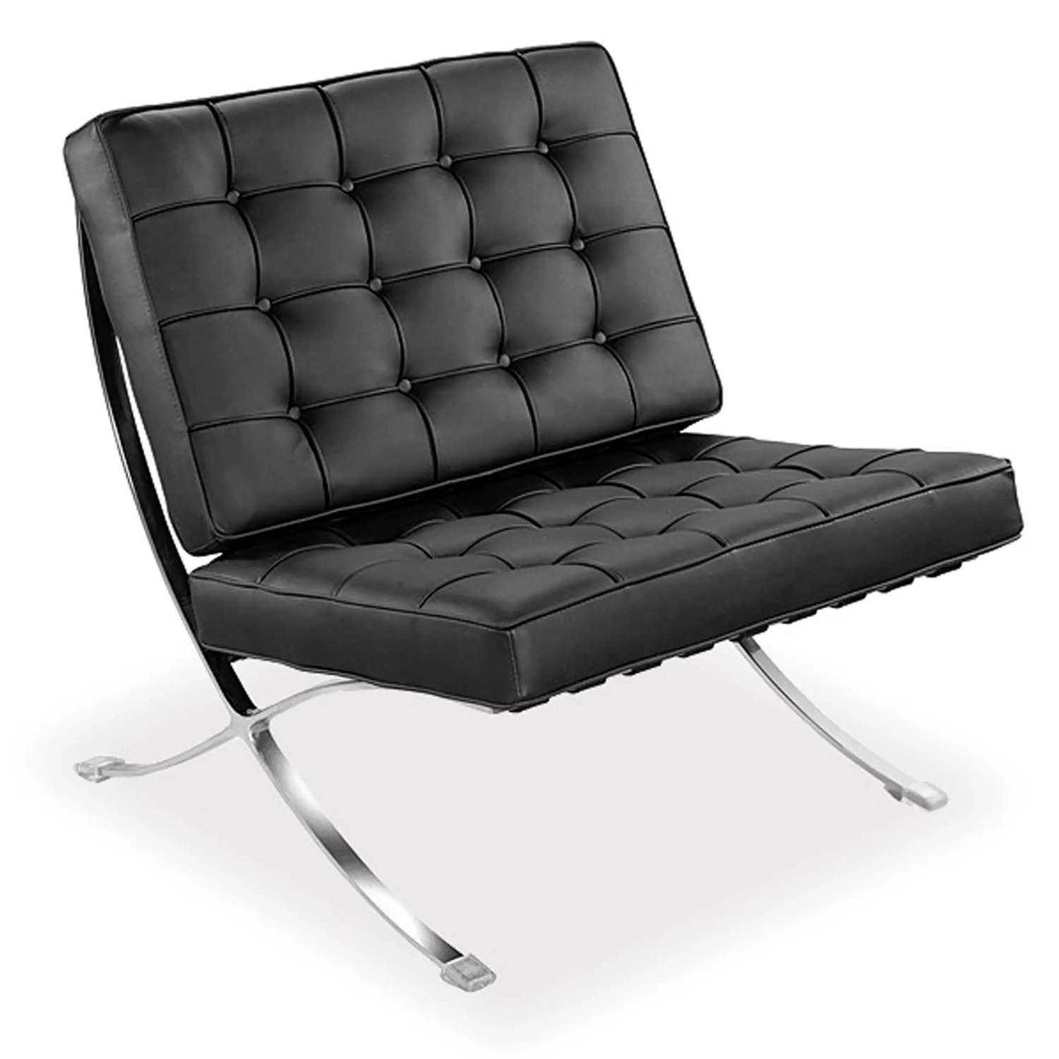 Barcelona Chair with Footrest in synthetic leather - Mueble Design