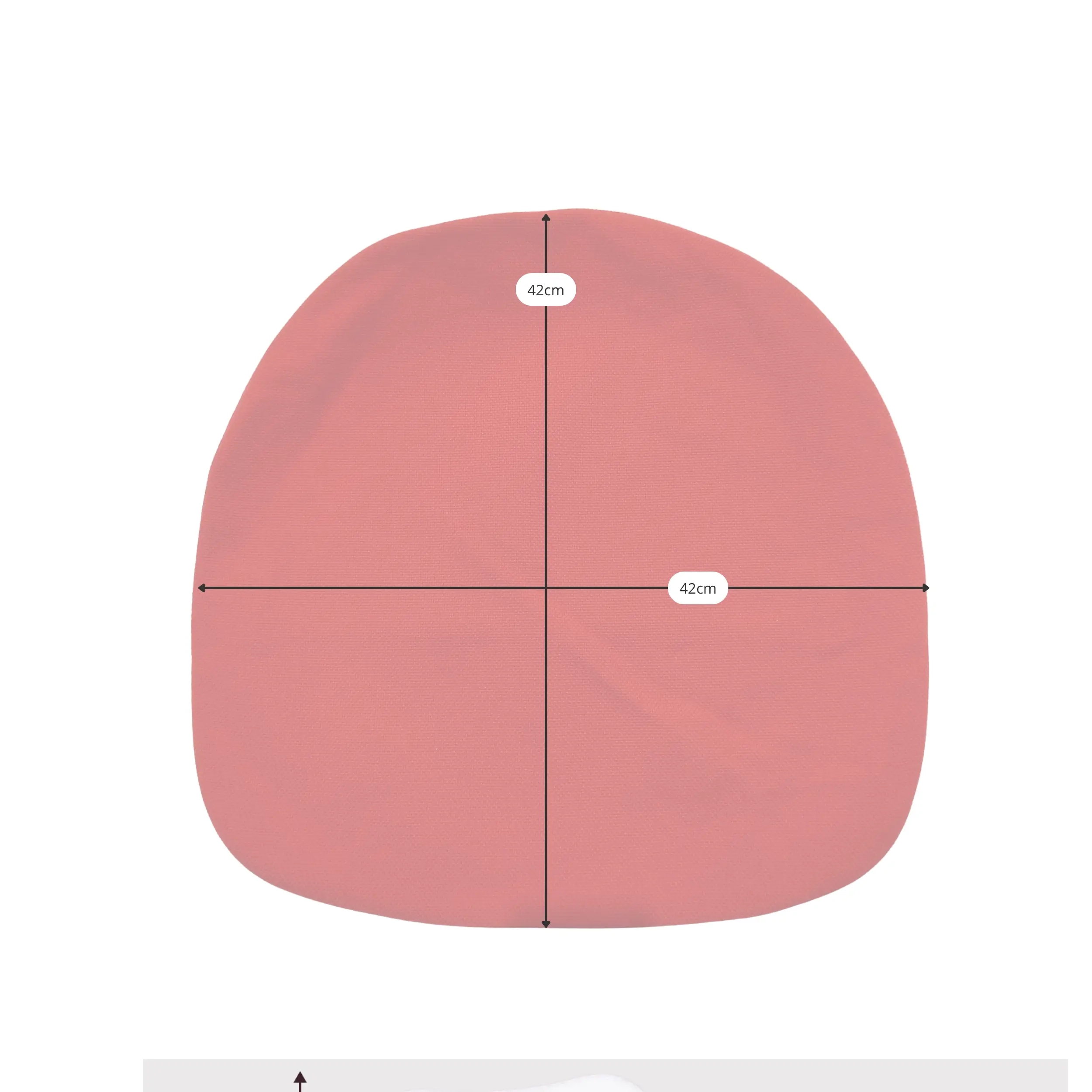 Tuoli tyynynpäällinen Tulip Puuvillainen tuolin tyynynpäällinen : pestävä ja tarranauhakiinnitys