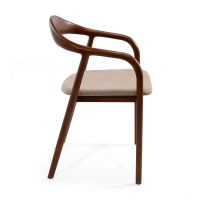 Warsow Nordic Chaise de salle à manger en bois naturel | Design élégant et confortable