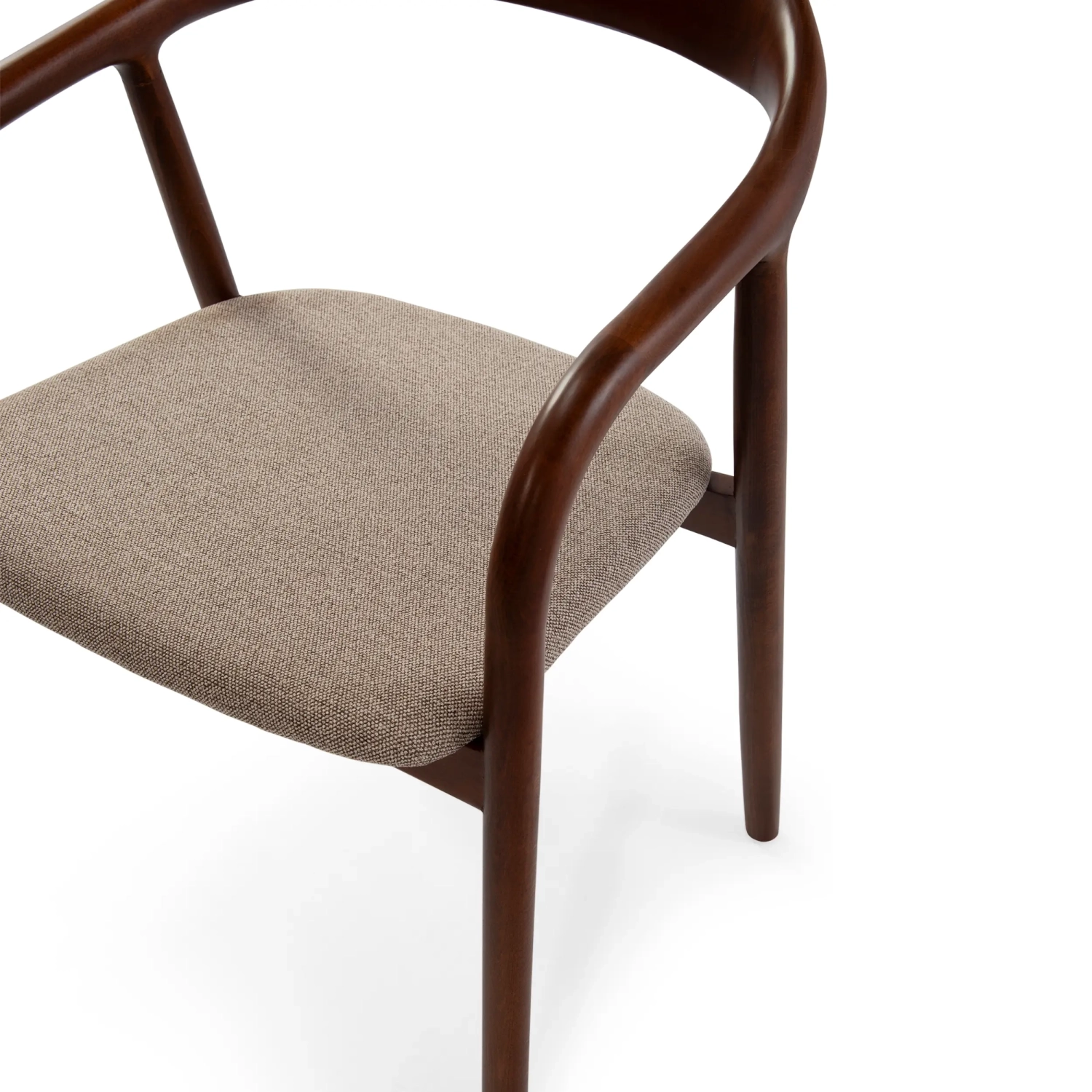 Warsow Nordic Silla de comedor de madera natural | Diseño elegante y confortable