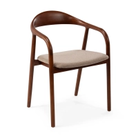 Warsow Nordic Silla de comedor de madera natural | Diseño elegante y confortable