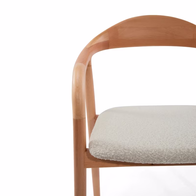 Warsow Nordic Esszimmerstuhl aus Naturholz | Elegantes & komfortables Design