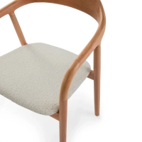 Warsow Nordic Dining Chair in Natural Wood | Elegant & Comfortable Design