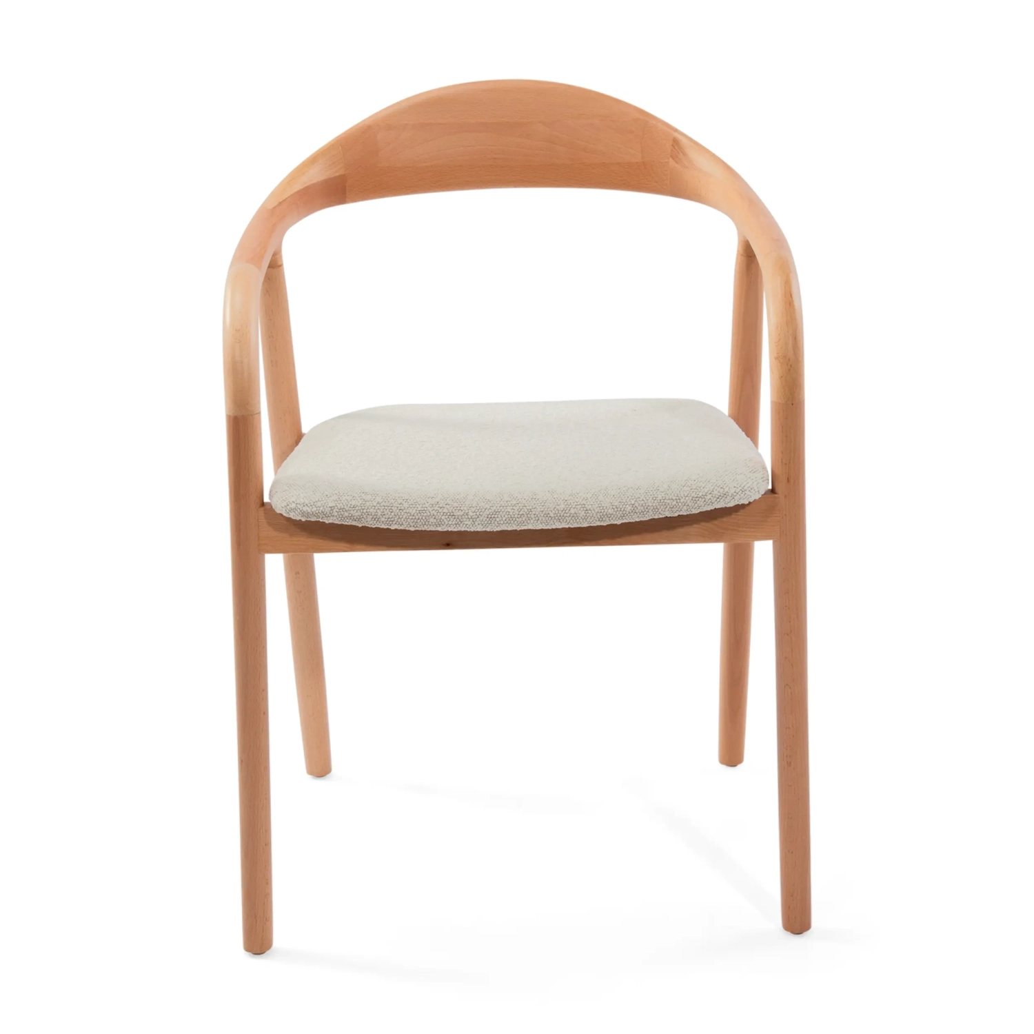 Warsow Nordic Silla de comedor de madera natural | Diseño elegante y confortable