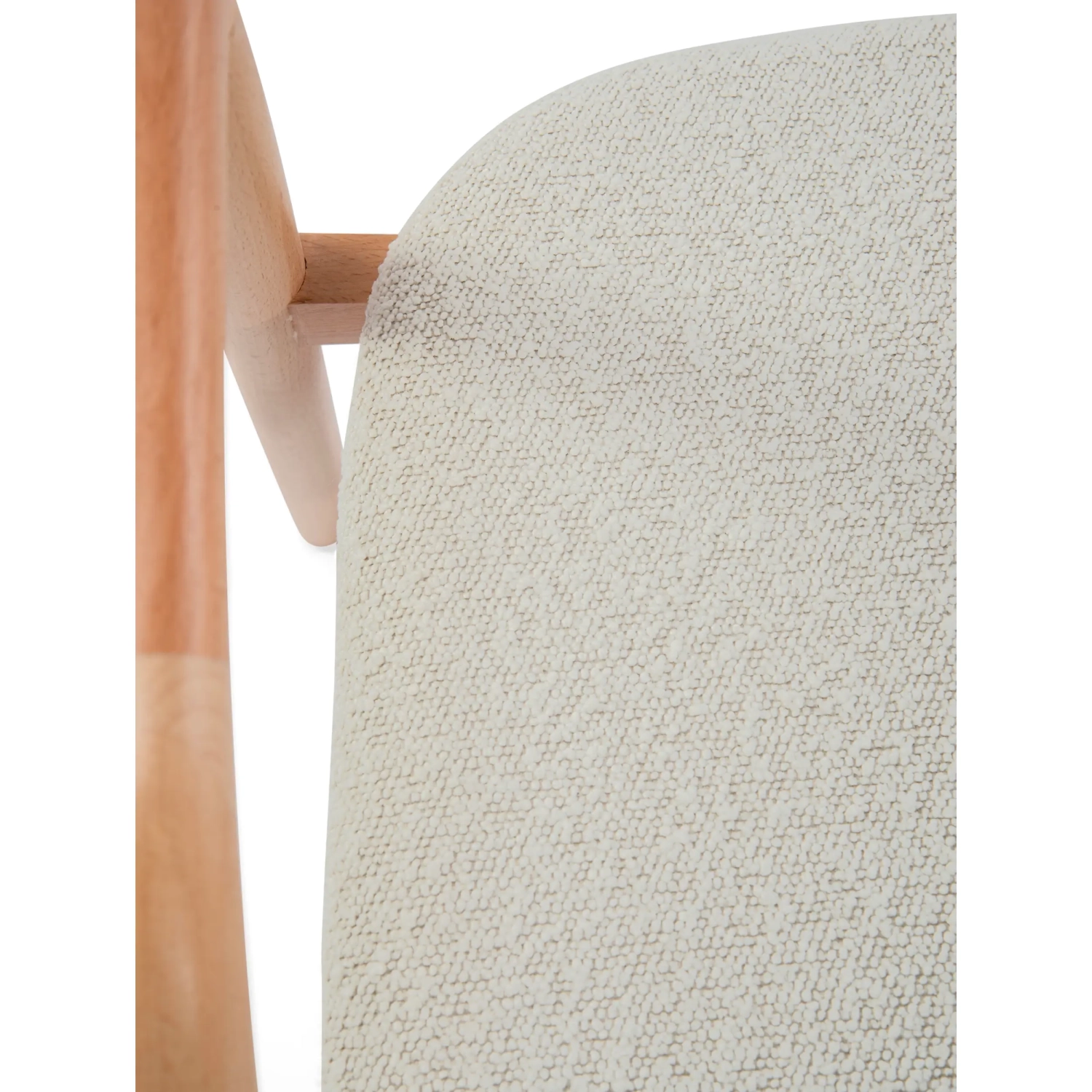 Warsow Nordic Chaise de salle à manger en bois naturel | Design élégant et confortable