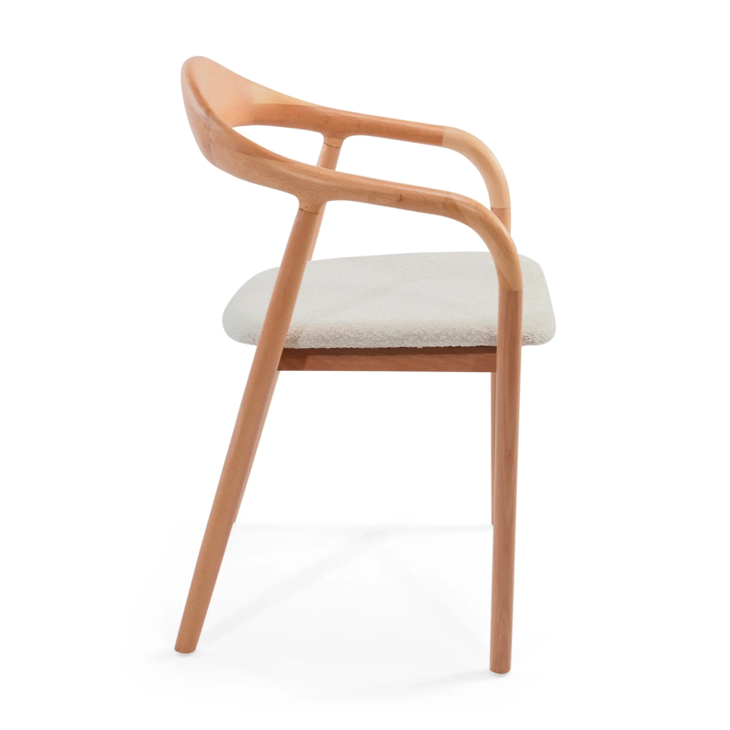 Warsow Nordic Chaise de salle à manger en bois naturel | Design élégant et confortable