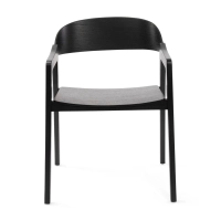 Skandynawskie krzesło dębowe z podłokietnikami Soho | Skandynawski minimalistyczny design