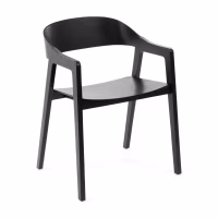 Stuhl aus nordischer Eiche mit Armlehnen Soho | Skandinavisches Minimalistisches Design