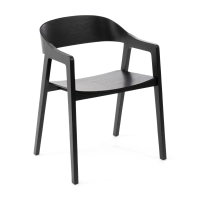 Skandynawskie krzesło dębowe z podłokietnikami Soho | Skandynawski minimalistyczny design