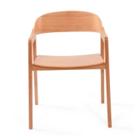 Sedia nordica in rovere con braccioli Soho | Design minimalista scandinavo
