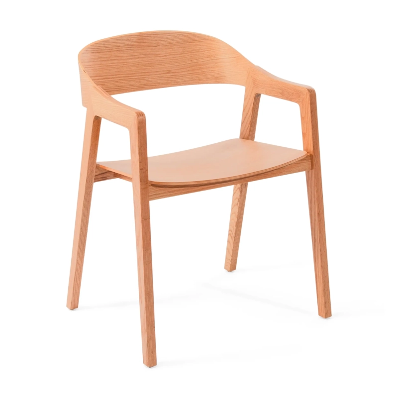 Cadeira de carvalho nórdico com braços Soho | Design minimalista escandinavo