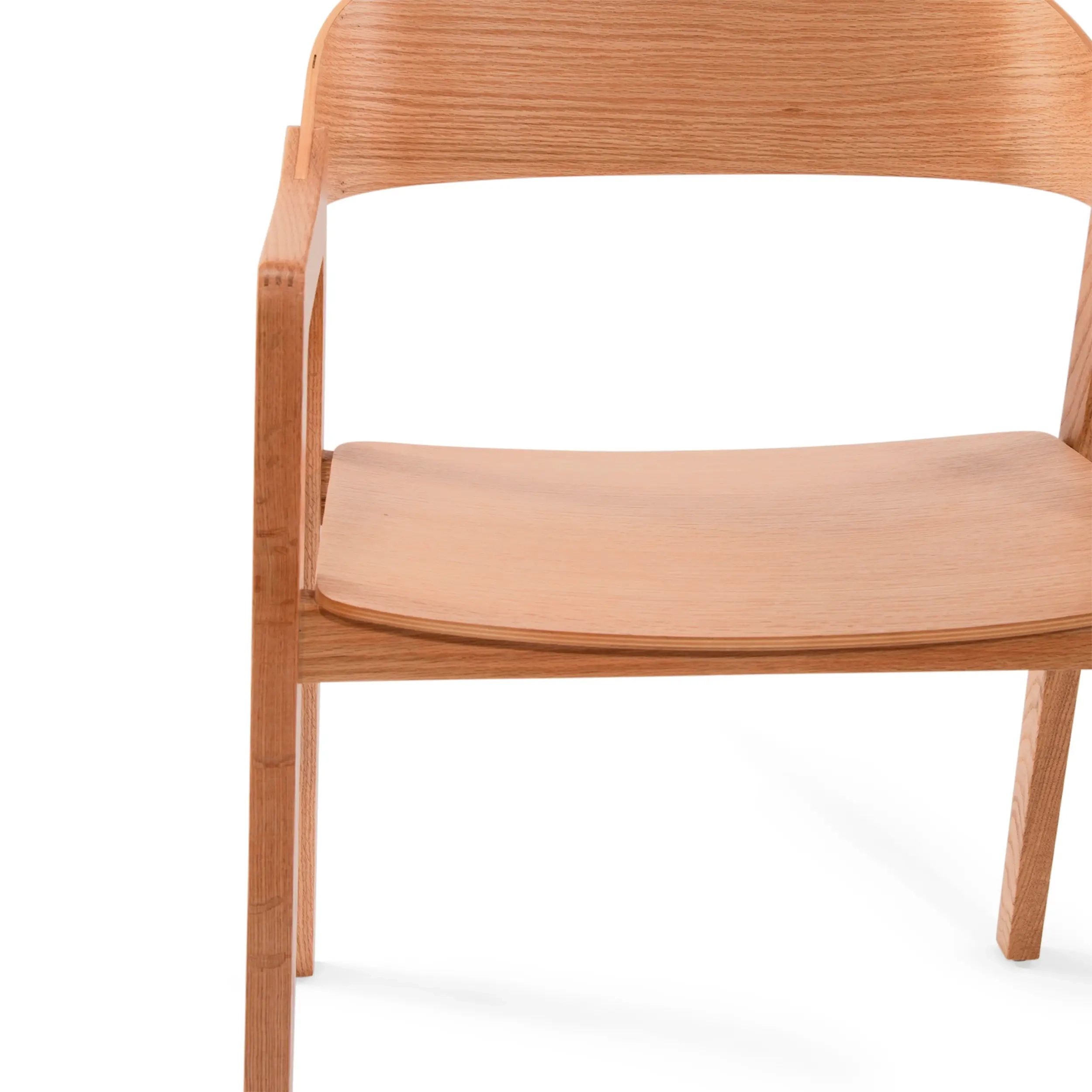 Skandynawskie krzesło dębowe z podłokietnikami Soho | Skandynawski minimalistyczny design