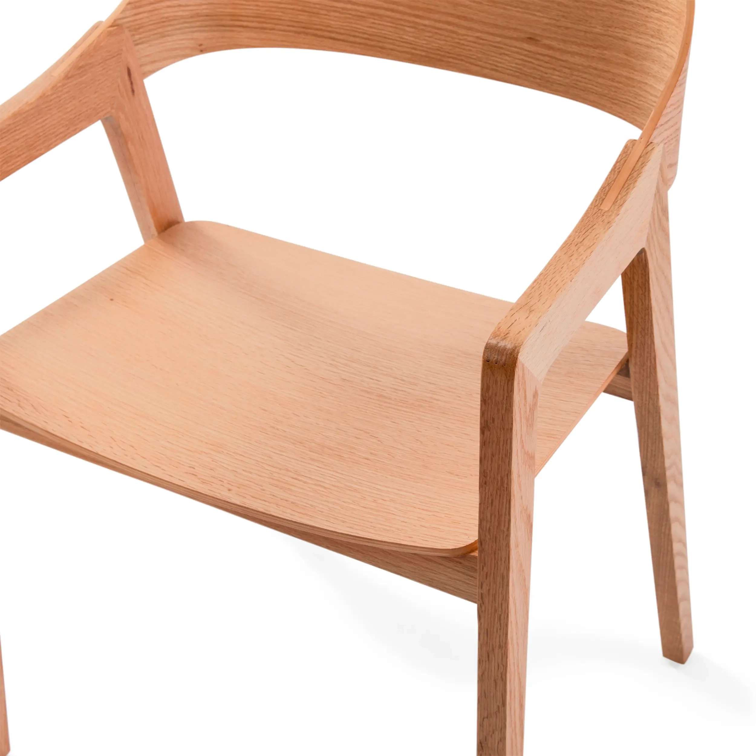 Skandynawskie krzesło dębowe z podłokietnikami Soho | Skandynawski minimalistyczny design