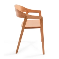 Scandinavische Eiken Stoel met Armen Soho | Scandinavisch Minimalistisch Ontwerp