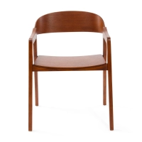 Skandynawskie krzesło dębowe z podłokietnikami Soho | Skandynawski minimalistyczny design