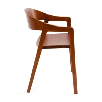 Skandynawskie krzesło dębowe z podłokietnikami Soho | Skandynawski minimalistyczny design