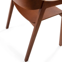 Skandynawskie krzesło dębowe z podłokietnikami Soho | Skandynawski minimalistyczny design