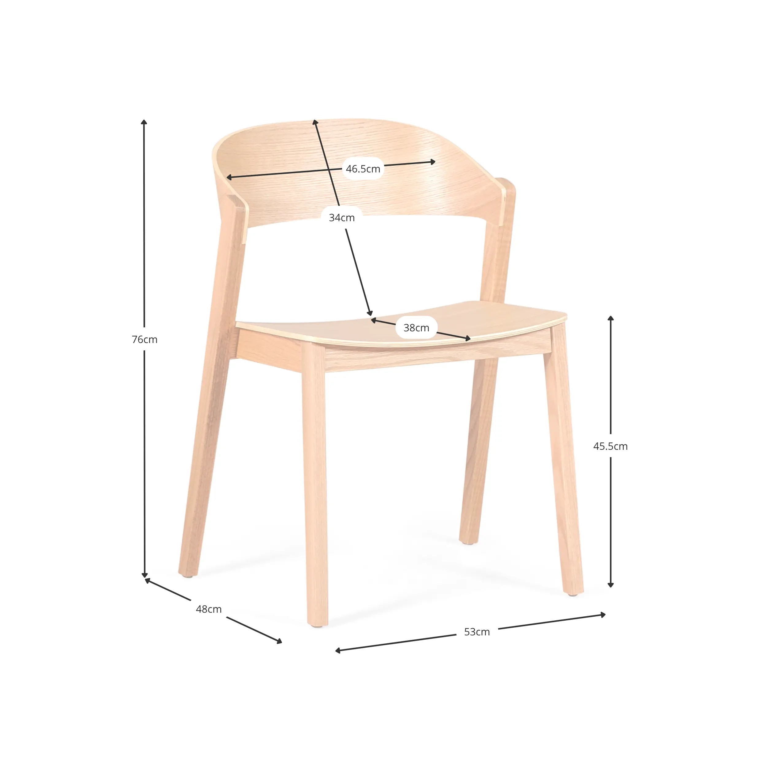Nordic Soho stoel - Nordic houten stoelen - Mobelarium