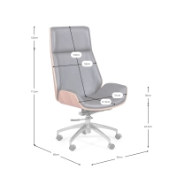 Chaise de bureau nordique - Chaises de bureau en cuir - Meubles design